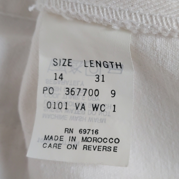 NWT Vintage 90's Jordache Original 5 Pocket Classic Fit White Mom Jeans Size 14 - Picture 4 of 12